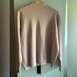 Size L Women's Swedish mockneck Sweater in Blush Pink